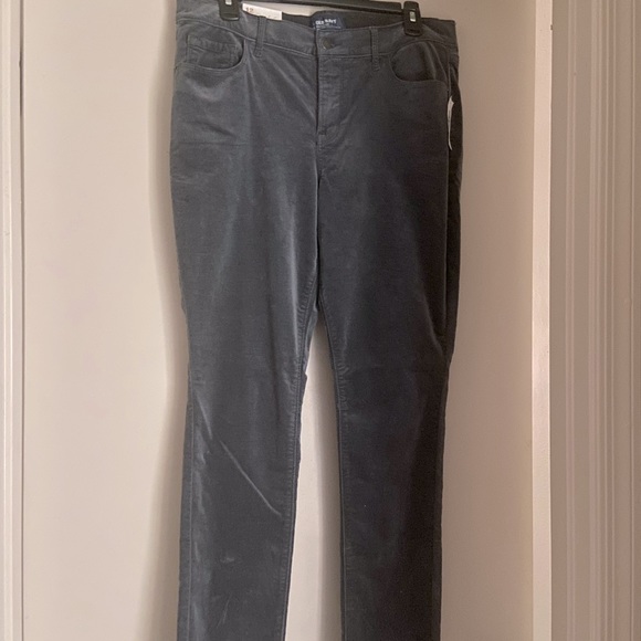 NWT Grey Rockstar Velvet-Touch Old Navy Pants - Size 12 - Picture 2 of 5